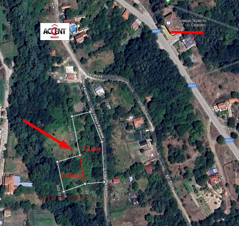 Te koop  Verhaallijn regio Varna , Sadovo , 1000 m² | 66883972