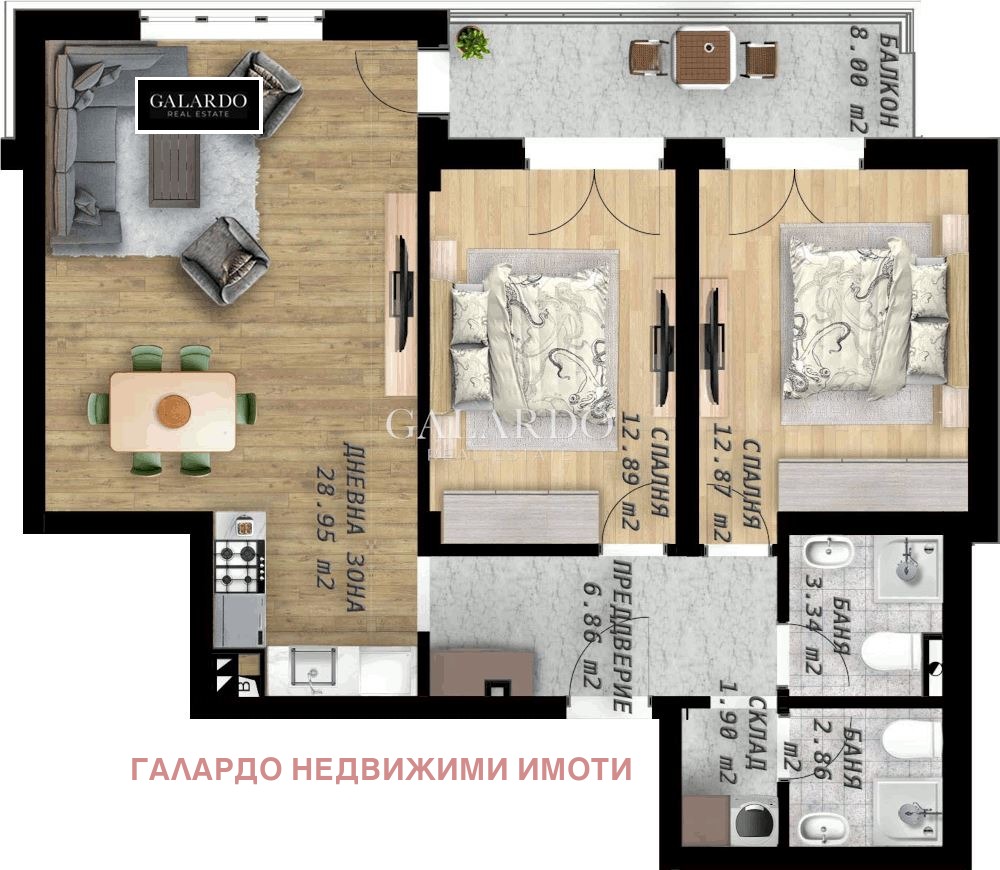Продава 3-СТАЕН, гр. Пловдив, Беломорски, снимка 3 - Апартаменти - 53999008