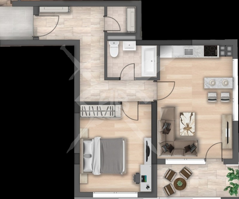 En venta  1 dormitorio Sofia , Levski V , 63 metros cuadrados | 98150961