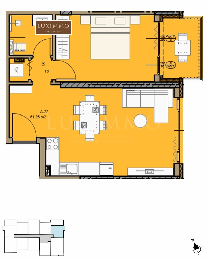 Продава 2-СТАЕН, гр. София, Малинова долина, снимка 6 - Aпартаменти - 48440742