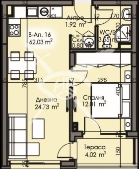 1 bedroom Izgrev, Burgas 2