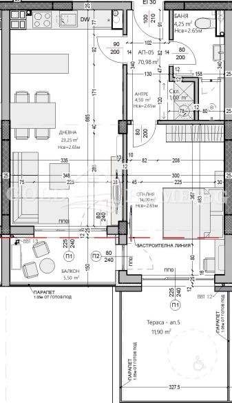 Zu verkaufen  1 Schlafzimmer Plowdiw , Ostromila , 64 qm | 47223161 - Bild [5]