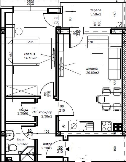 Продава 2-СТАЕН, гр. Пловдив, Беломорски, снимка 5 - Апартаменти - 54034602
