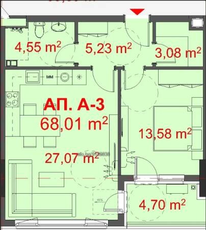 Продава 2-СТАЕН, гр. Бургас, Славейков, снимка 2 - Aпартаменти - 47419916