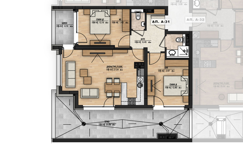 Na prodej  2 ložnice Sofia , Mladost 1A , 98 m2 | 15983797 - obraz [8]