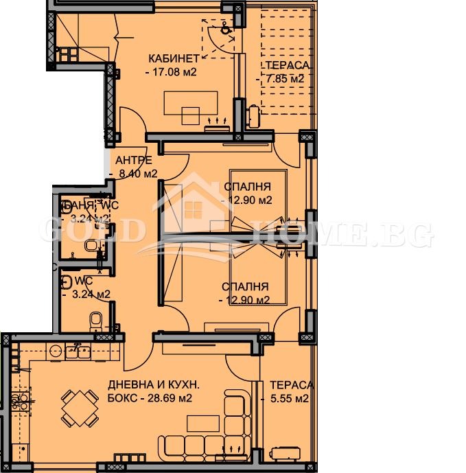 Продава  4-стаен град Пловдив , Остромила , 144 кв.м | 33579812 - изображение [2]