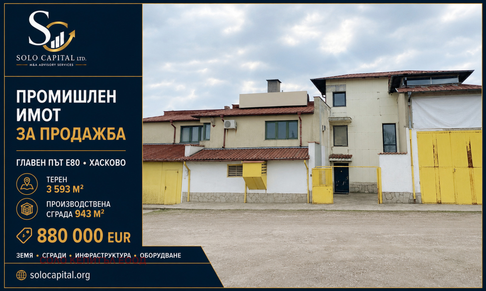 Продава ПРОМ. ПОМЕЩЕНИЕ, гр. Хасково, Промишлена зона - Изток
