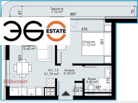 1 bedroom Troshevo, Varna