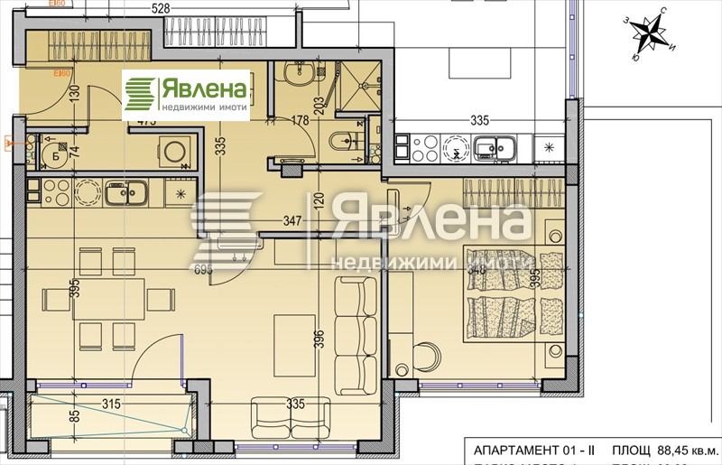 Til salgs  1 soverom Sofia , Dragalevtsi , 86 kvm | 43624807 - bilde [9]