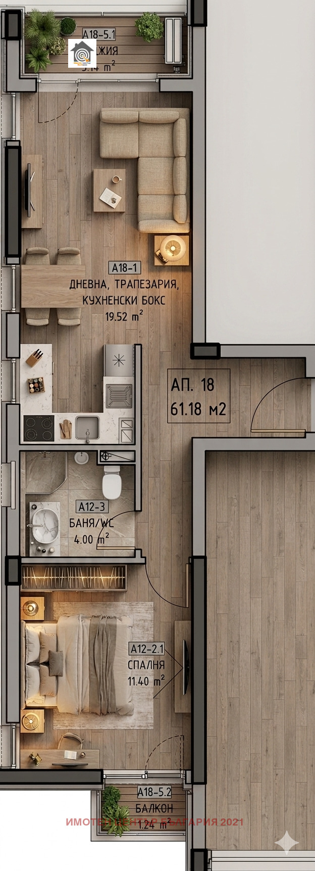 Продава 2-СТАЕН, гр. София, Малинова долина, снимка 2 - Апартаменти - 54105304