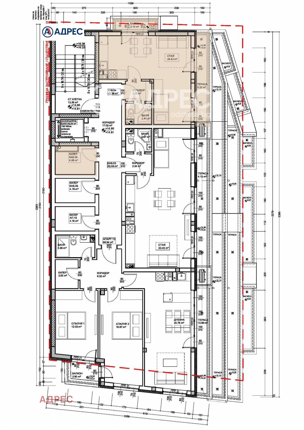 Продава 1-СТАЕН, гр. Варна, Левски 1, снимка 4 - Апартаменти - 53902412