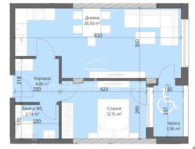 À venda  1 quarto Plovdiv , Karchiiaka , 70 m² | 63751374 - imagem [7]