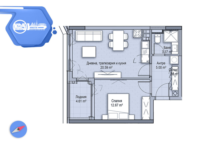 Продава  2-стаен град София , Витоша , 68 кв.м | 47737561