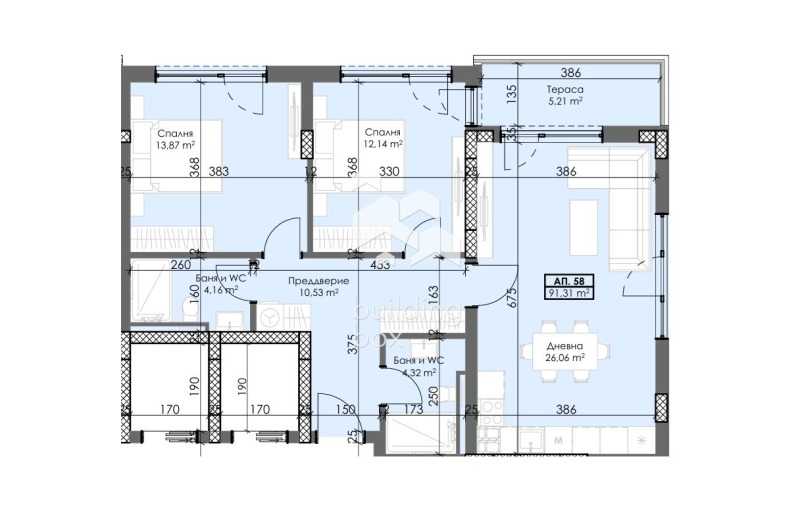 Zu verkaufen  2 Schlafzimmer Plowdiw , Trakija , 107 qm | 56783880 - Bild [3]