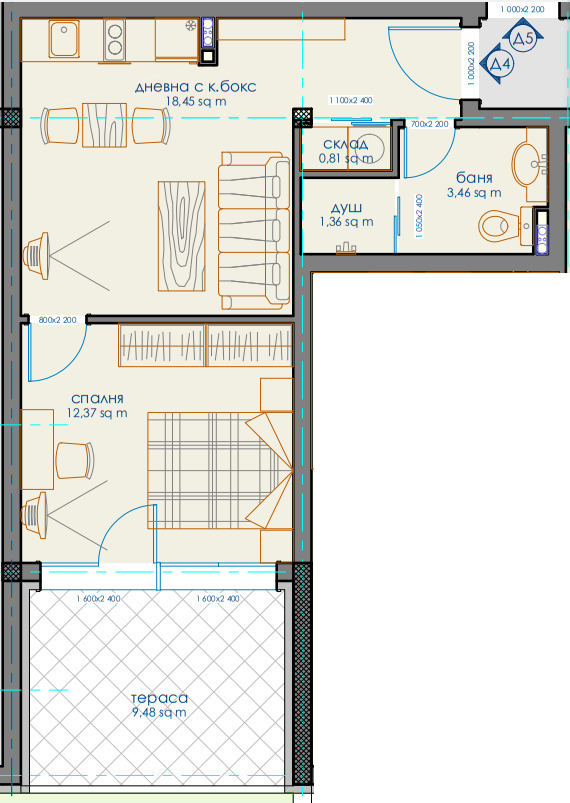 Продава  1-стаен град София , Витоша , 55 кв.м | 75853123 - изображение [3]