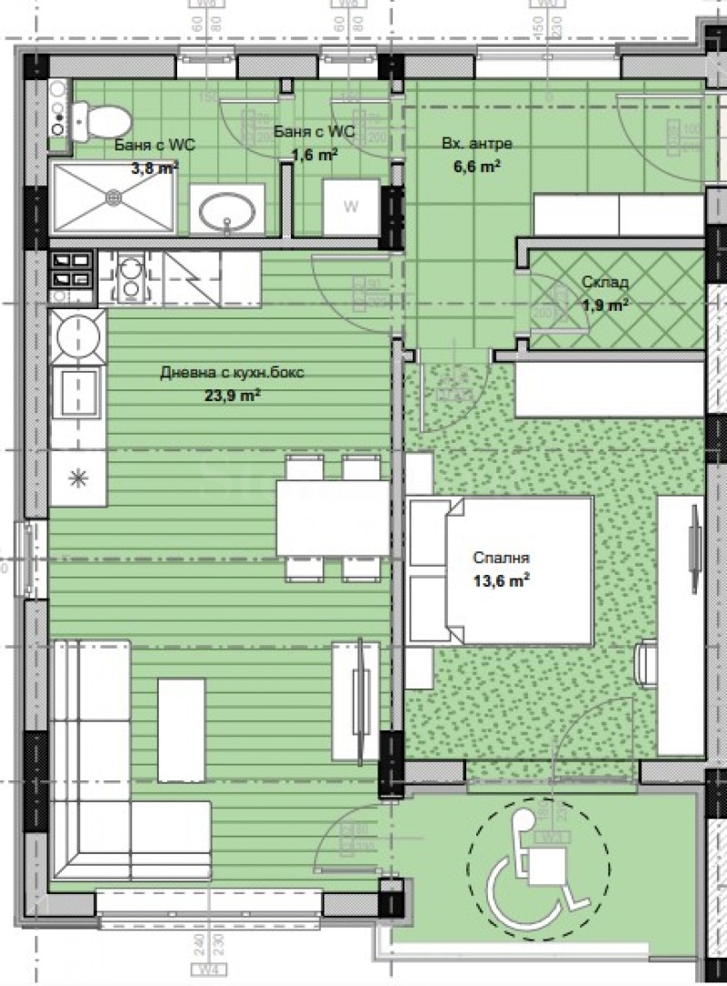 Na prodej  1 ložnice Plovdiv , Ostromila , 78 m2 | 66794735 - obraz [2]