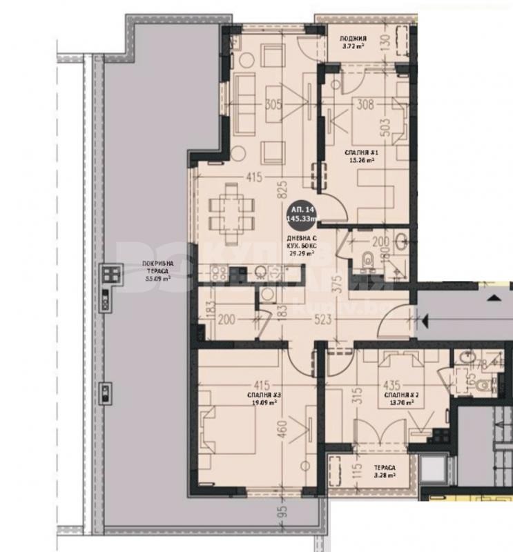 Продава 4-СТАЕН, гр. София, Малинова долина, снимка 4 - Апартаменти - 55616148