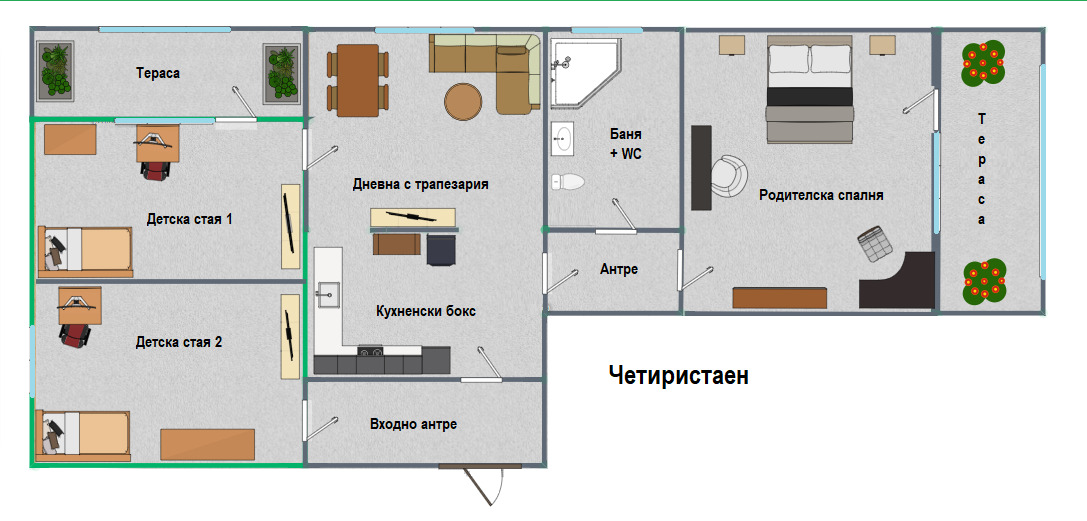 Продава 3-СТАЕН, гр. София, Света Троица, снимка 17 - Апартаменти - 54163408