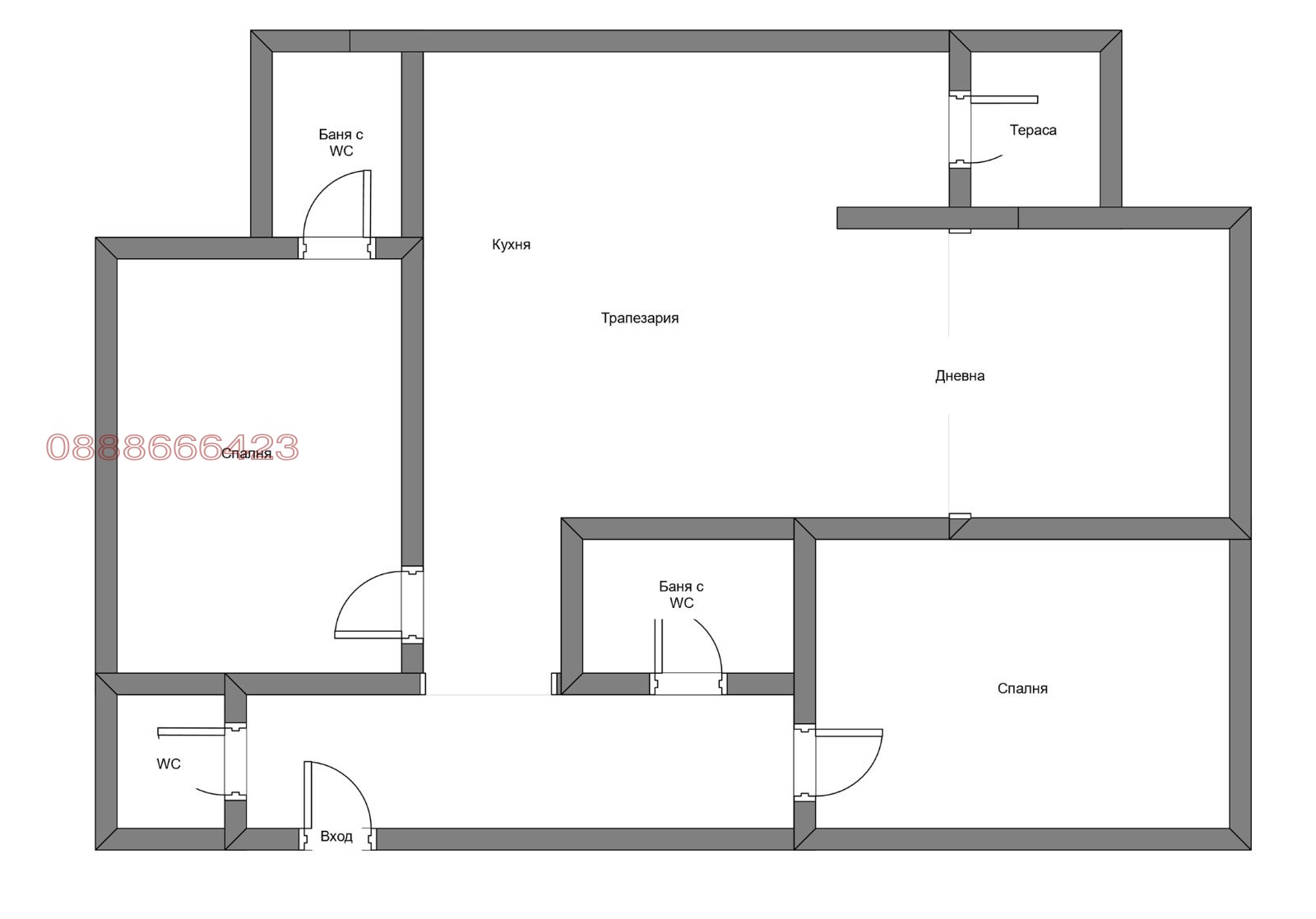 Продава 3-СТАЕН, гр. София, Кръстова вада, снимка 11 - Апартаменти - 56149583