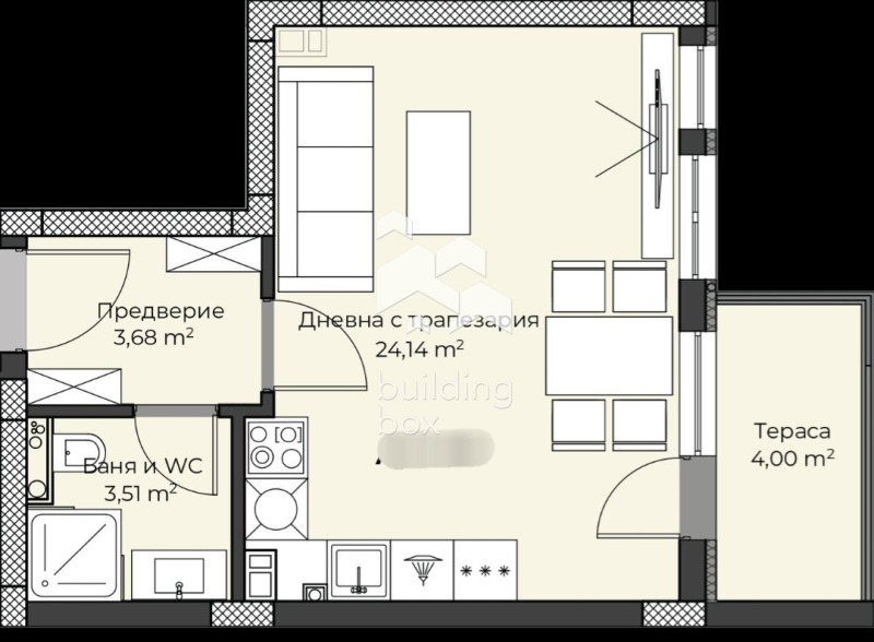 Продава 1-СТАЕН, гр. Пловдив, Христо Смирненски, снимка 1 - Aпартаменти - 47975346