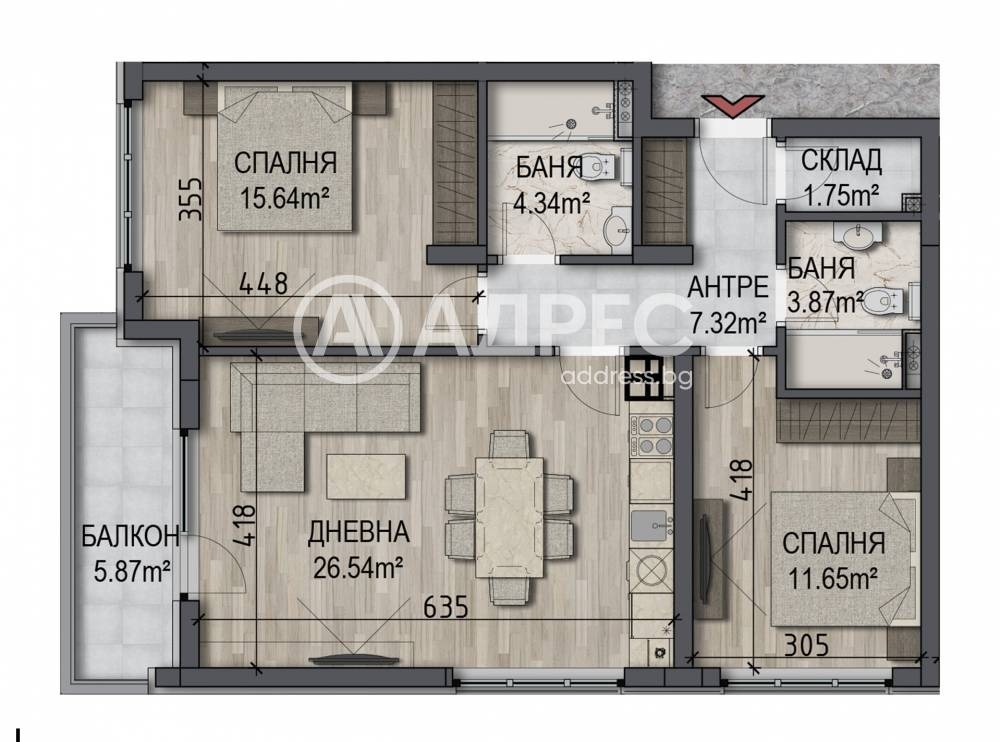 Продава 3-СТАЕН, гр. София, Овча купел, снимка 4 - Апартаменти - 55324630