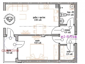 1 dormitorio m-t Dolna Traka, Varna 1