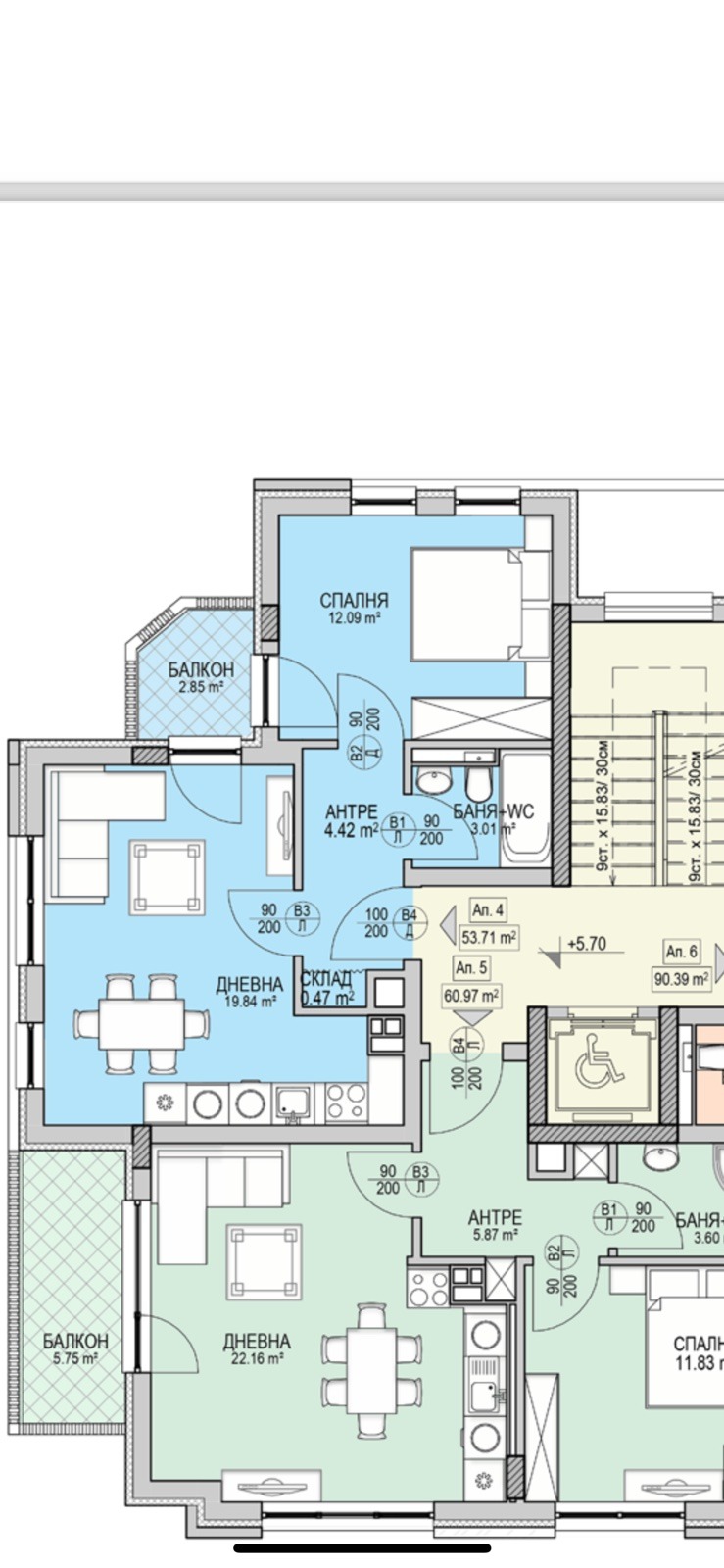 À venda  1 quarto Sofia , Krastova vada , 61 m² | 15199525