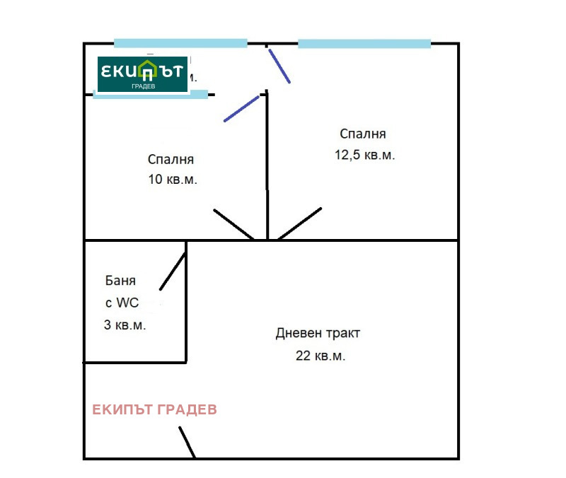 Продава 3-СТАЕН, гр. Варна, Трошево, снимка 1 - Aпартаменти - 48345974