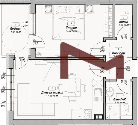 Na prodej  1 ložnice Varna , Vazraždane 3 , 57 m2 | 64312948 - obraz [2]