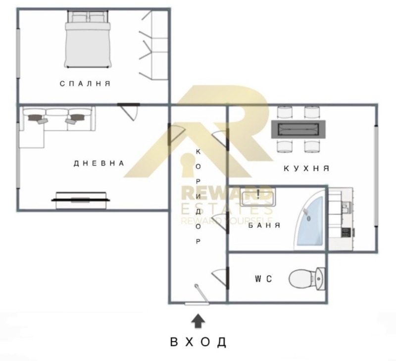 Til salg  1 soveværelse Sofia , Nadezhda 2 , 61 kvm | 66198789 - billede [10]