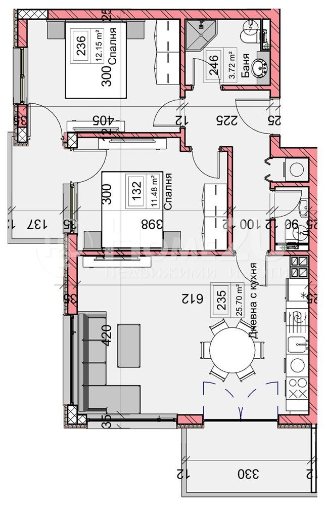 En venta  2 dormitorios Varna , Kaysieva gradina , 94 metros cuadrados | 22658322 - imagen [4]