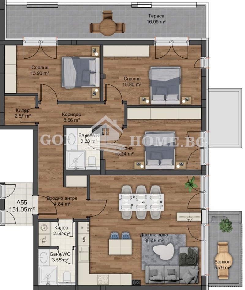 Продава 4-СТАЕН, гр. Пловдив, Остромила, снимка 4 - Апартаменти - 52550654