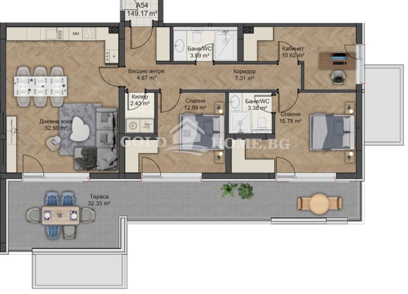 Продава 4-СТАЕН, гр. Пловдив, Остромила, снимка 3 - Апартаменти - 52550654