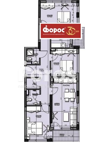 Продава  Многостаен град Бургас , Славейков , 129 кв.м | 10099944 - изображение [4]