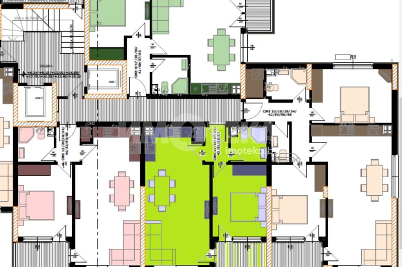 Myytävänä  1 makuuhuone Varna , Kajsieva gradina , 64 neliömetriä | 29493730 - kuva [8]