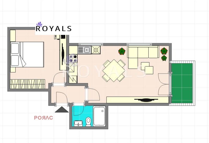 Продаја  1 спаваћа соба Варна , Изгрев , 80 м2 | 75377744