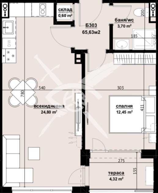 Продава 2-СТАЕН, гр. Бургас, Изгрев, снимка 2 - Aпартаменти - 48317388