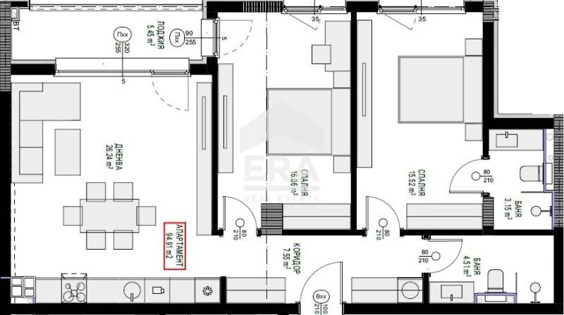 Na prodej  2 ložnice Sofia , Ljulin 7 , 110 m2 | 25171409 - obraz [4]