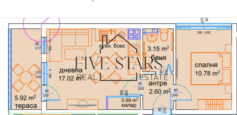 Продава  2-стаен град Варна , м-т Пчелина , 54 кв.м | 21783967 - изображение [2]