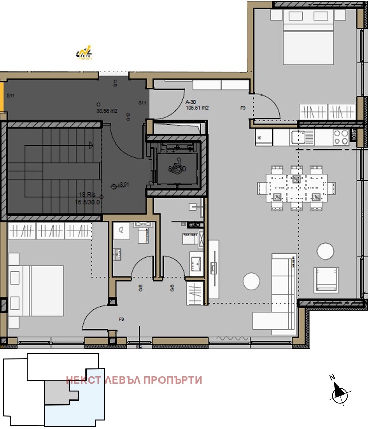 Продава 3-СТАЕН, гр. София, Малинова долина, снимка 1 - Aпартаменти - 49359081