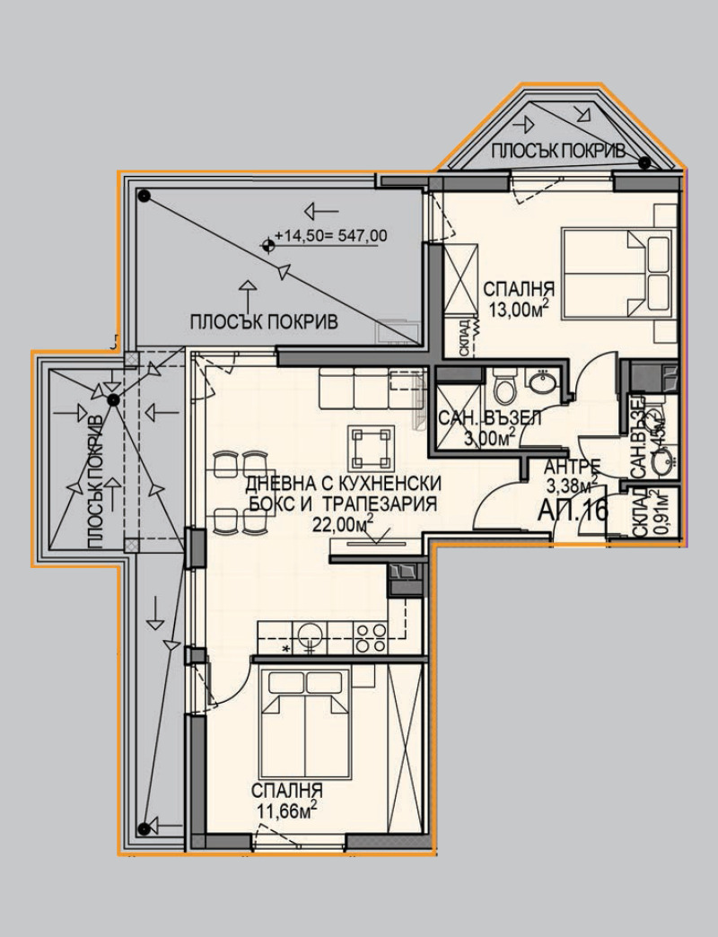 De vânzare  2 dormitoare Sofia , Obelia 2 , 79 mp | 86635955 - imagine [2]