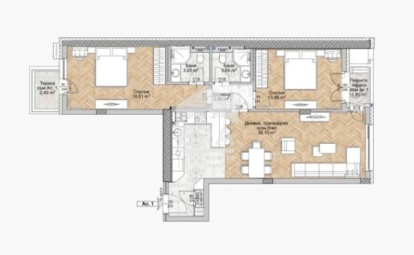 Продава 3-СТАЕН, гр. София, Люлин 8