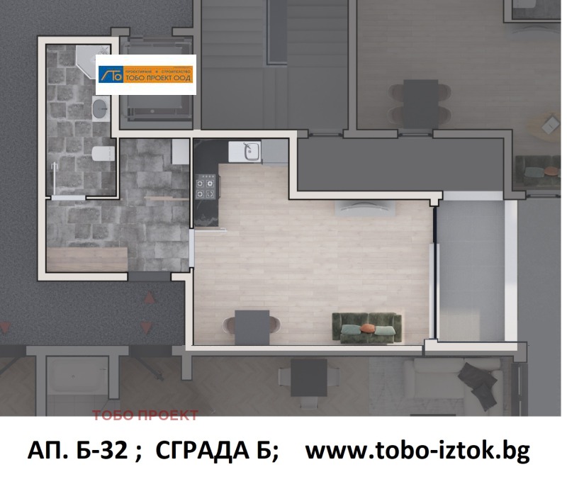 Продава 1-СТАЕН, гр. София, Дружба 2