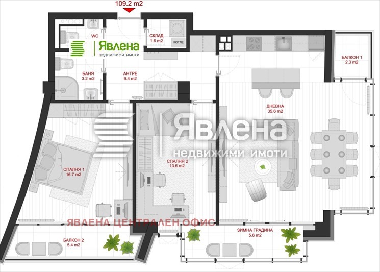 For Sale  2 bedroom Sofia , Manastirski livadi , 131 sq.m | 64711038 - image [3]