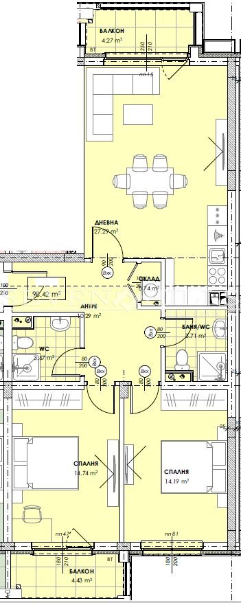 Продава 3-СТАЕН, гр. Пловдив, Остромила, снимка 3 - Aпартаменти - 47862400