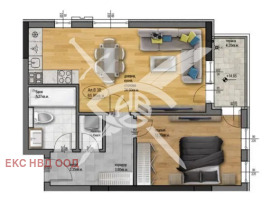 1 bedroom Ostromila, Plovdiv 1