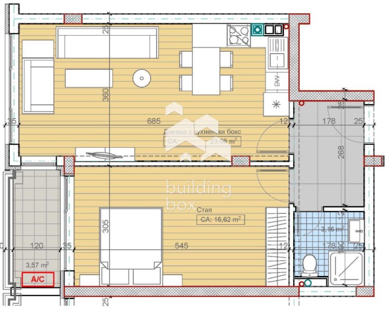 На продаж  1 спальня София , м-т Гърдова глава , 71 кв.м | 41677968 - зображення [2]