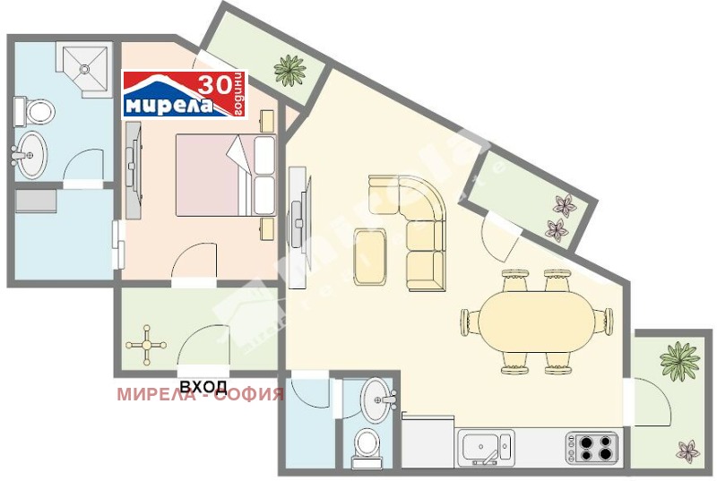 Til salg  1 soveværelse Sofia , Ovcha kupel , 98 kvm | 23182931 - billede [5]