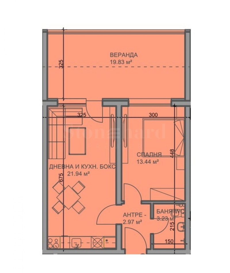 Продава 2-СТАЕН, гр. Пловдив, Прослав, снимка 3 - Апартаменти - 52504614