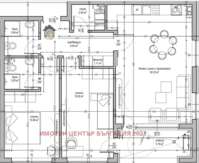 Продава 3-СТАЕН, гр. София, Малинова долина, снимка 2 - Апартаменти - 56117133